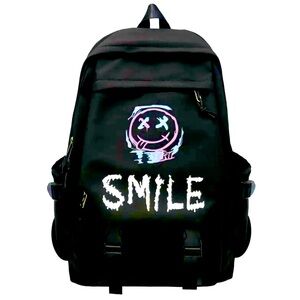 SMILE NOW Backpack with UNIQUE Art/ LG Bag/ Waterproof/ Fits Books, Laptop etc